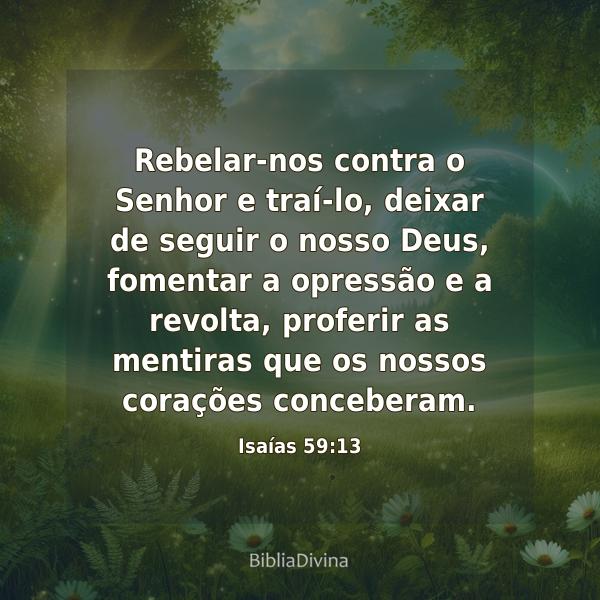 Isaías 59:13