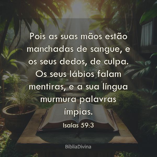 Isaías 59:3