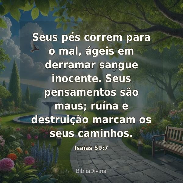 Isaías 59:7