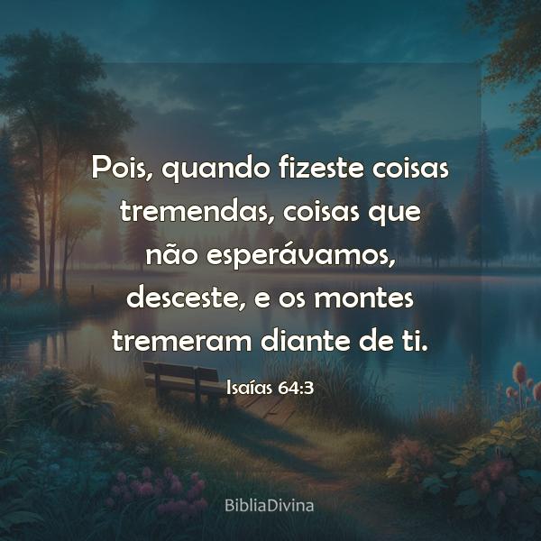 Isaías 64:3