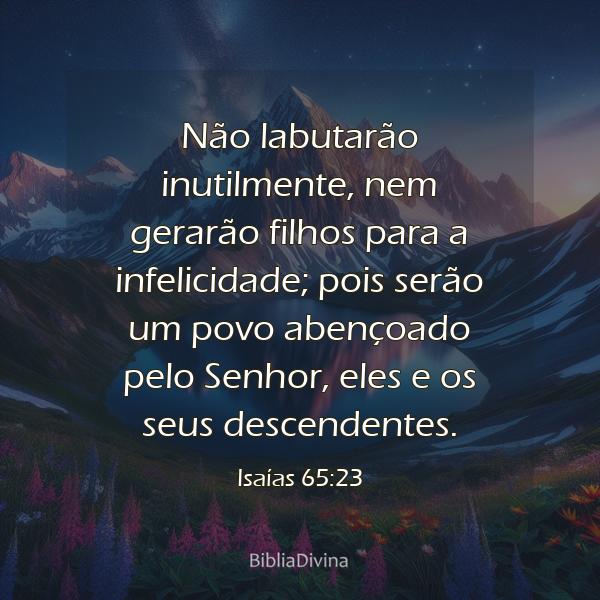 Isaías 65:23