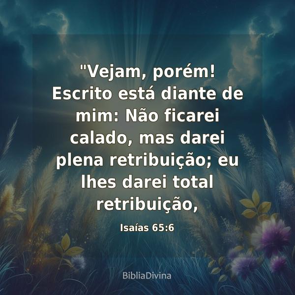 Isaías 65:6