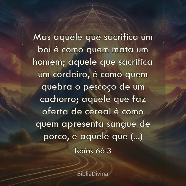 Isaías 66:3