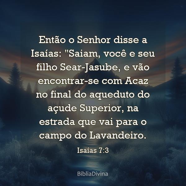 Isaías 7:3