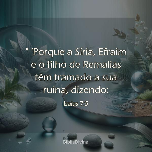 Isaías 7:5