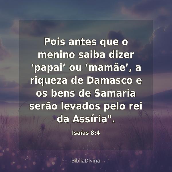 Isaías 8:4