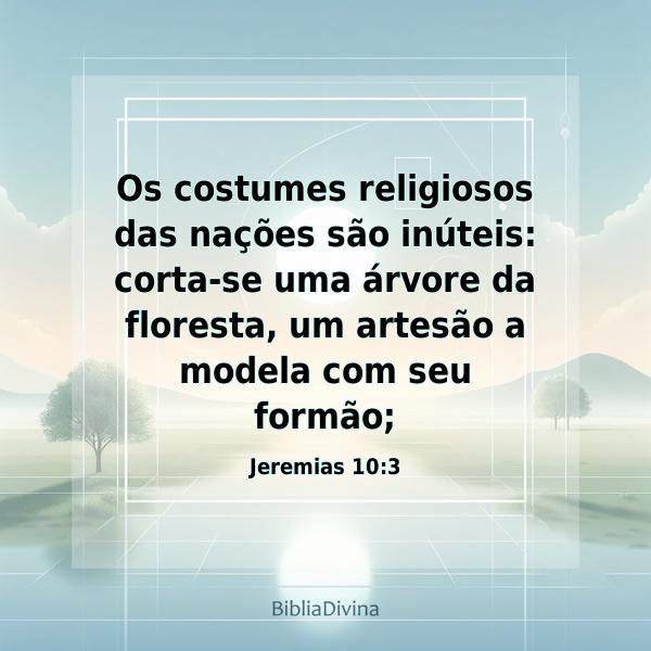 Jeremias 10:3