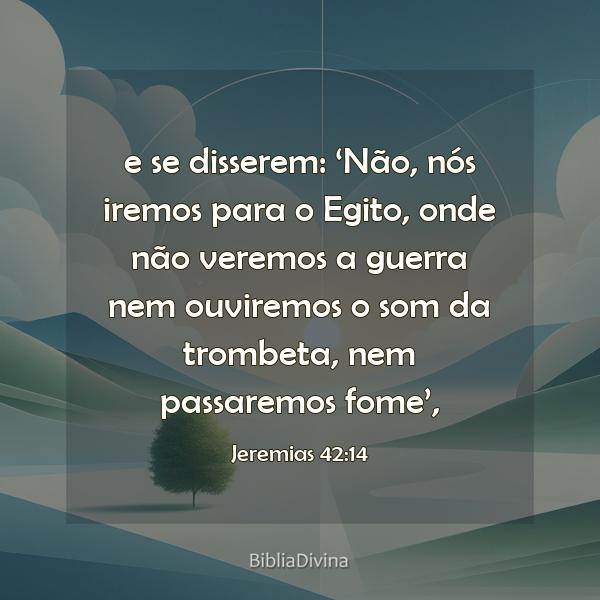 Jeremias 42:14