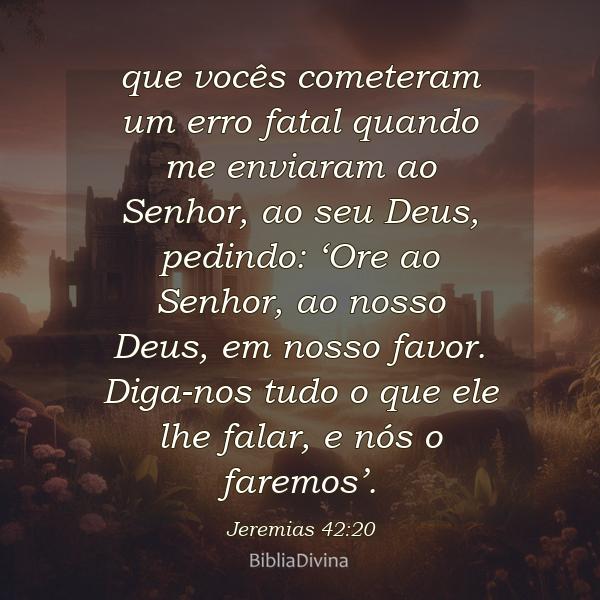 Jeremias 42:20