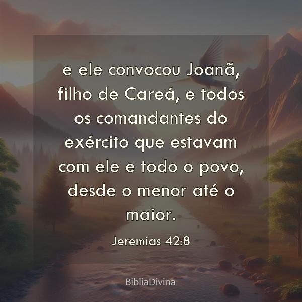 Jeremias 42:8