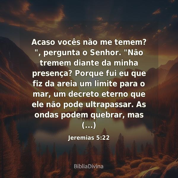 Jeremias 5:22