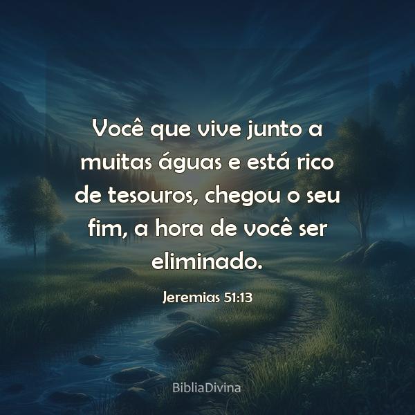 Jeremias 51:13