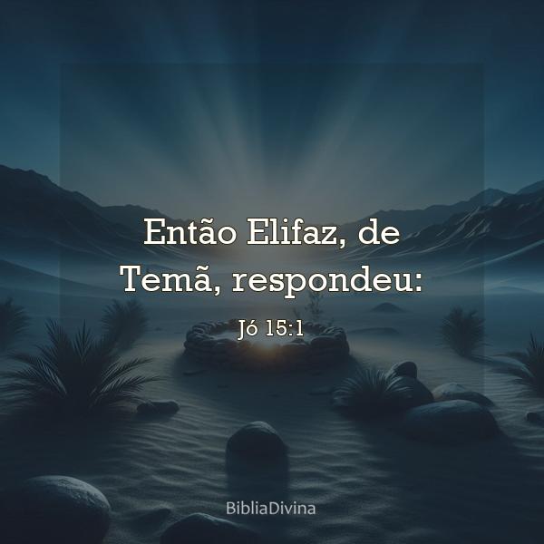 Jó 15:1