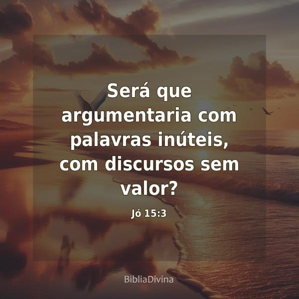 Jó 15:3