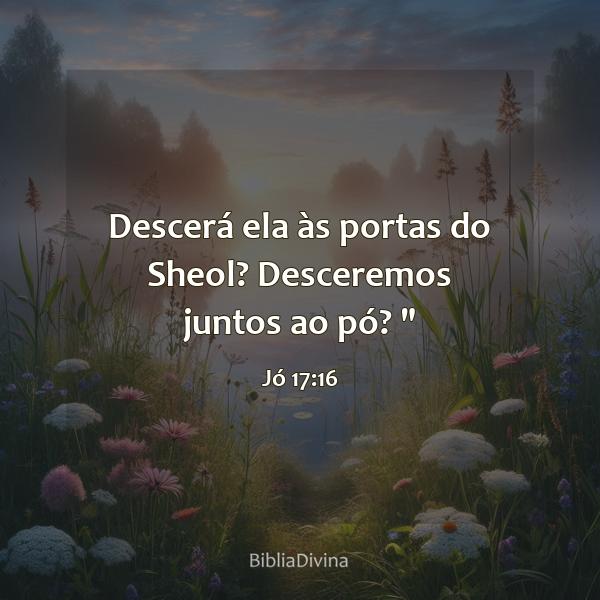 Jó 17:16