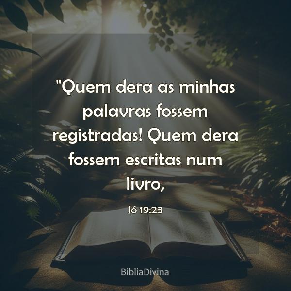 Jó 19:23