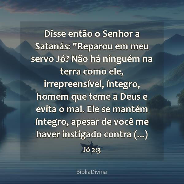 Jó 2:3