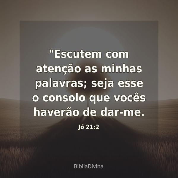 Jó 21:2