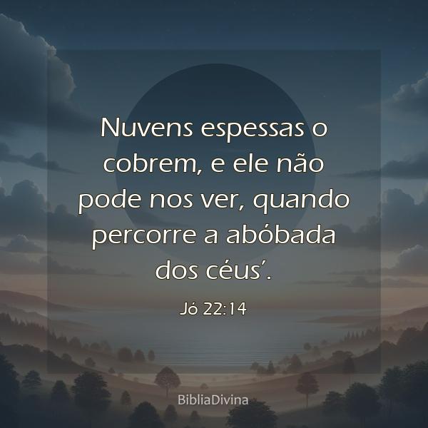 Jó 22:14