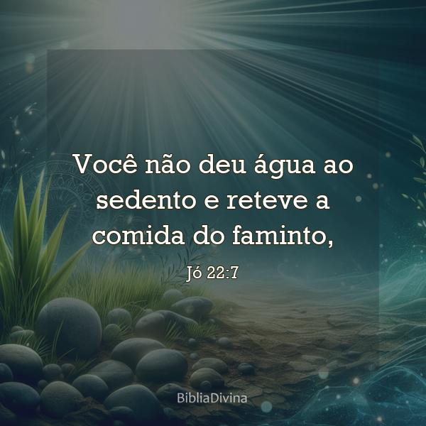 Jó 22:7