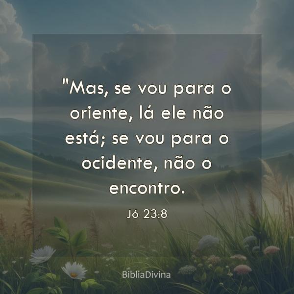 Jó 23:8