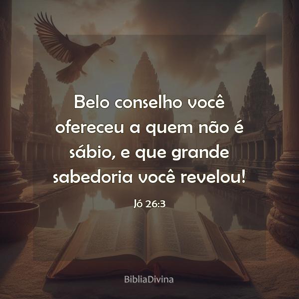 Jó 26:3