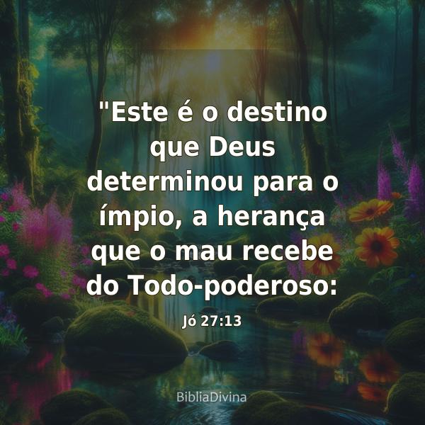 Jó 27:13