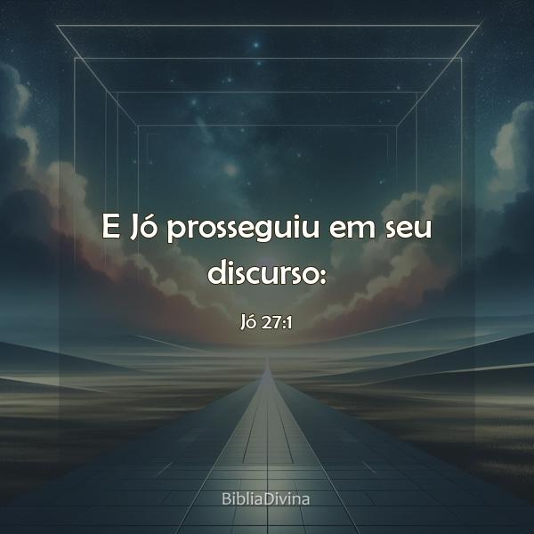 Jó 27:1