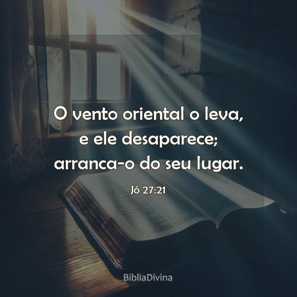 Jó 27:21