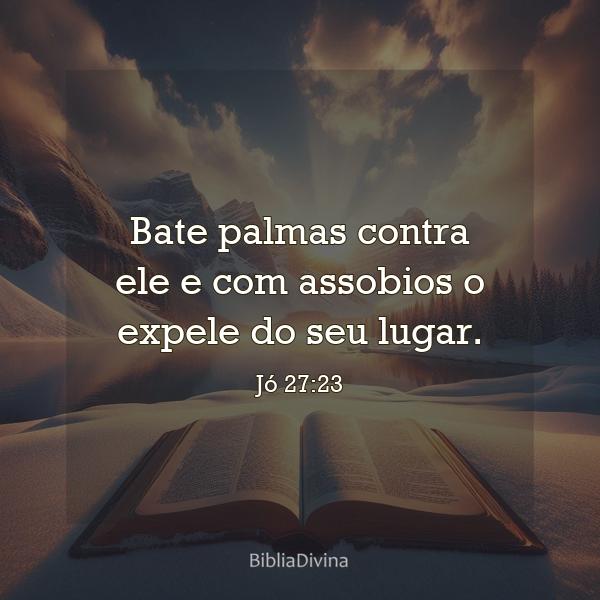 Jó 27:23