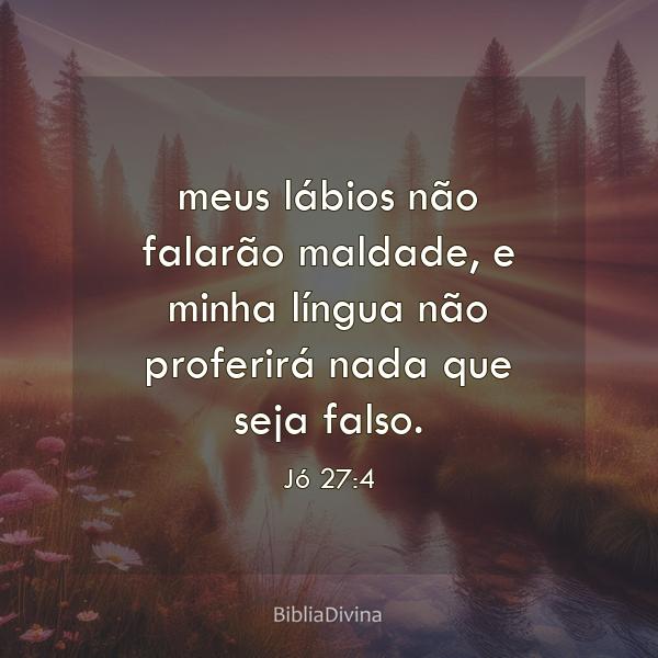 Jó 27:4