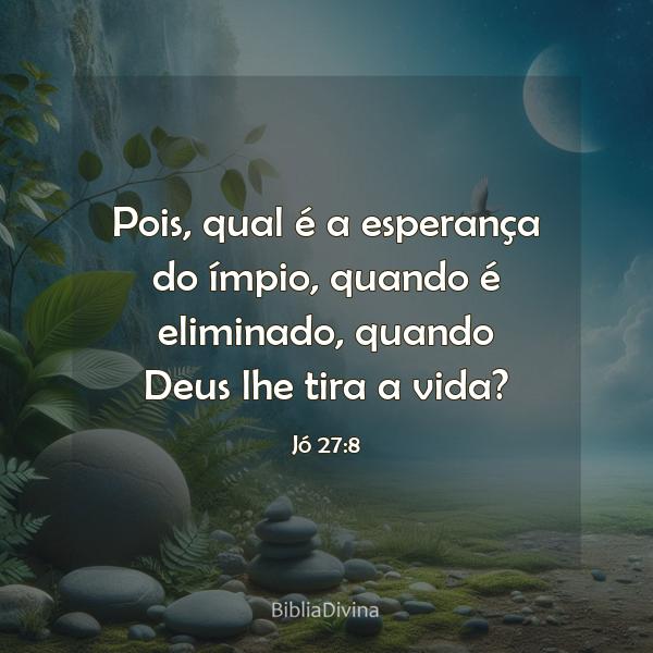 Jó 27:8