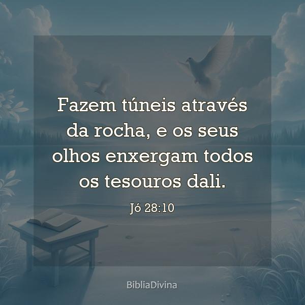 Jó 28:10