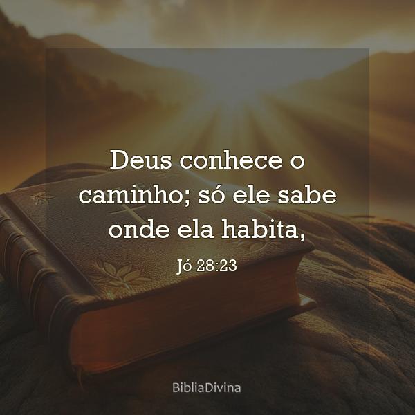 Jó 28:23