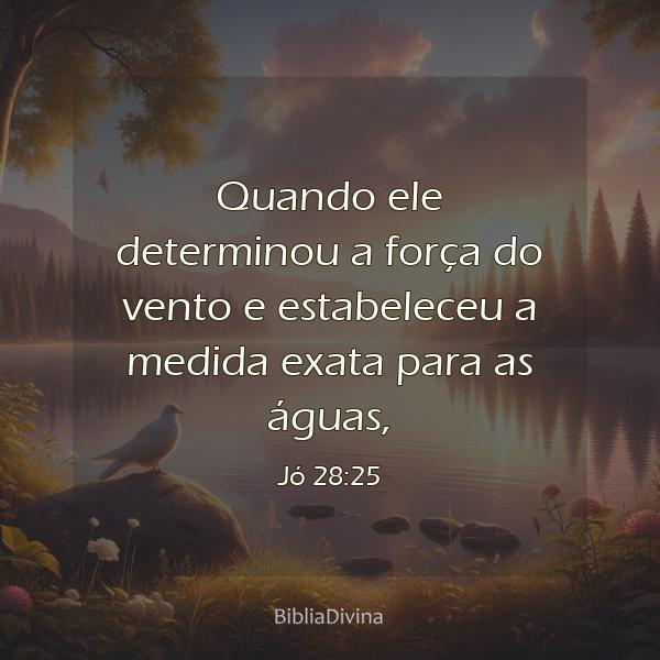 Jó 28:25