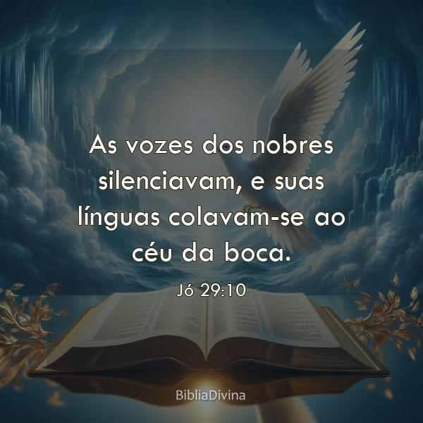 Jó 29:10