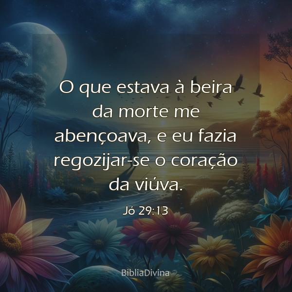 Jó 29:13