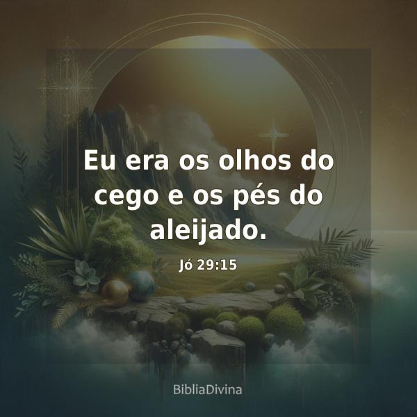 Jó 29:15