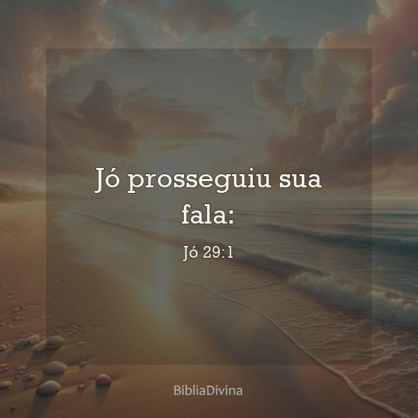 Jó 29:1