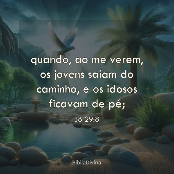 Jó 29:8