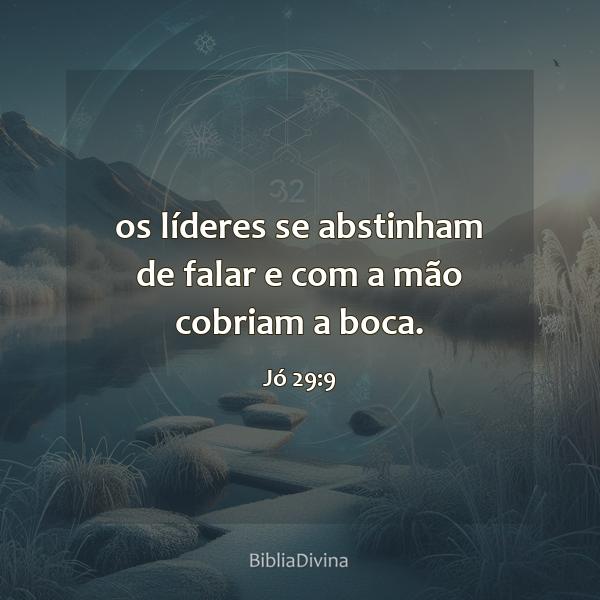 Jó 29:9