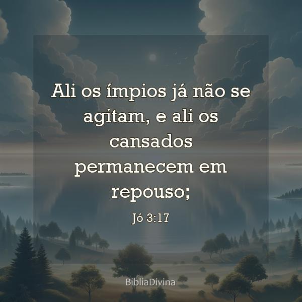 Jó 3:17