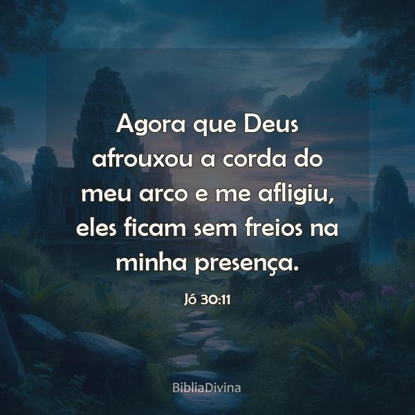 Jó 30:11