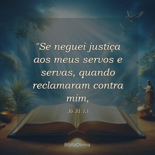 Jó 31:13