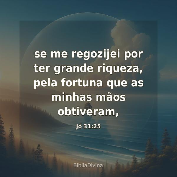 Jó 31:25