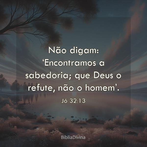 Jó 32:13