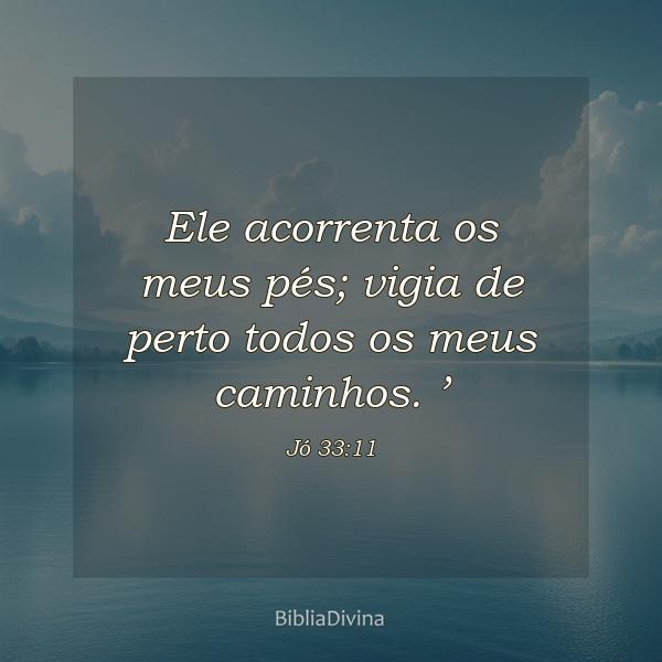 Jó 33:11