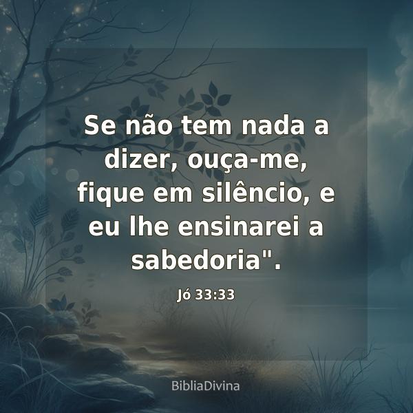 Jó 33:33