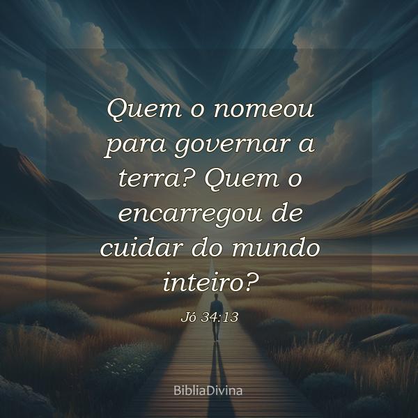 Jó 34:13