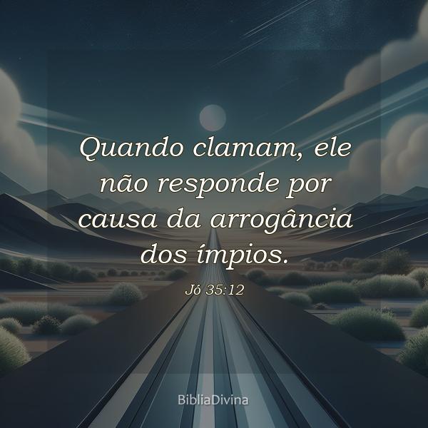 Jó 35:12